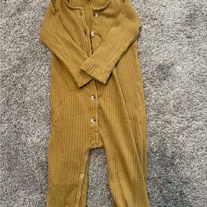 Kate Quinn Ribbed Gold One Piece